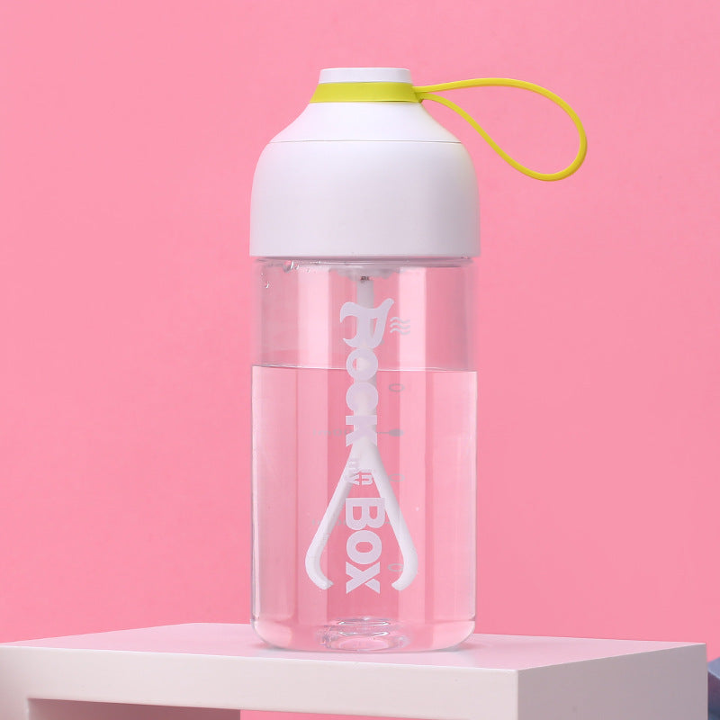 Macaron Color Shake Cup Lazy Water Cup Automatic Water Bottle