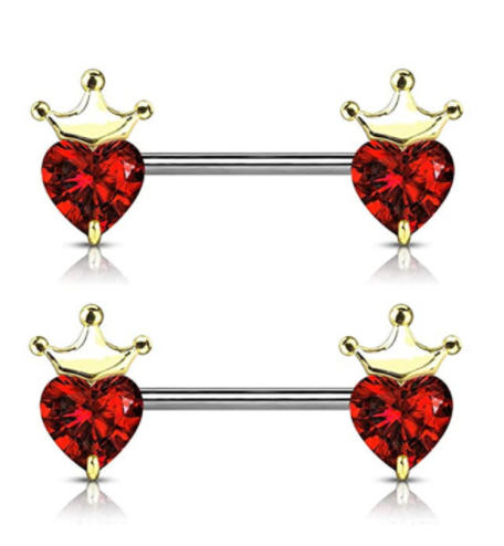 Body Piercing Jewelry Love Zircon Nipple Ring