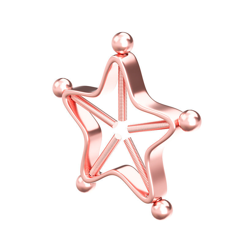 Trendy Five-pointed Star Nipple Ring Stainless Steel Piercing Nipple Ring