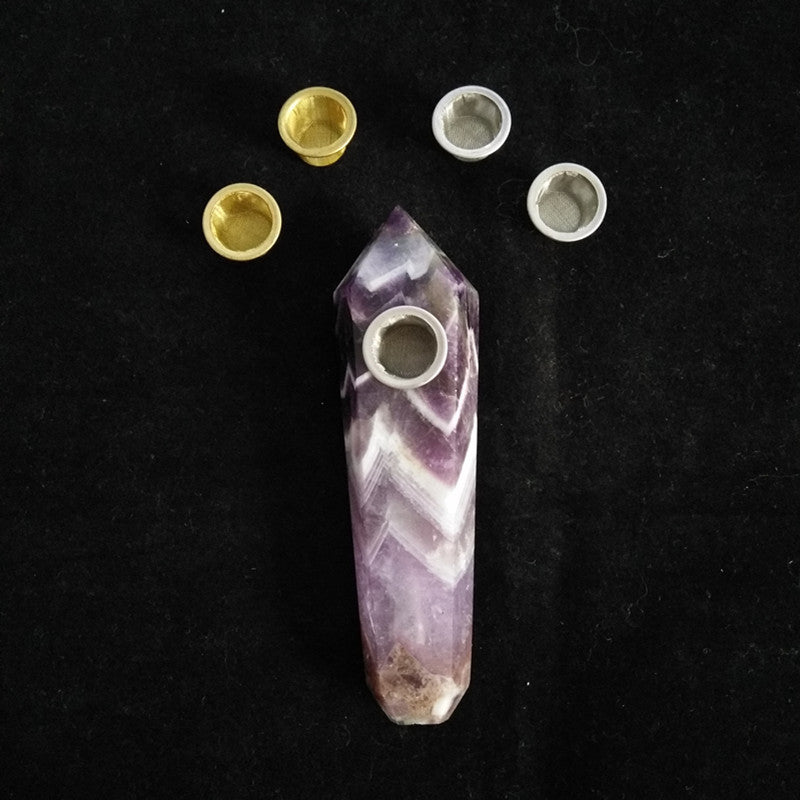 Crystal Smoking Pipe Fantasy Purple Pipe