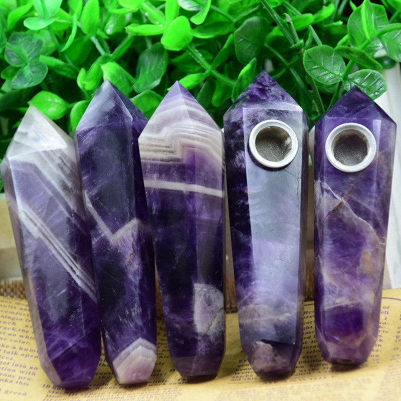 Crystal Smoking Pipe Fantasy Purple Pipe