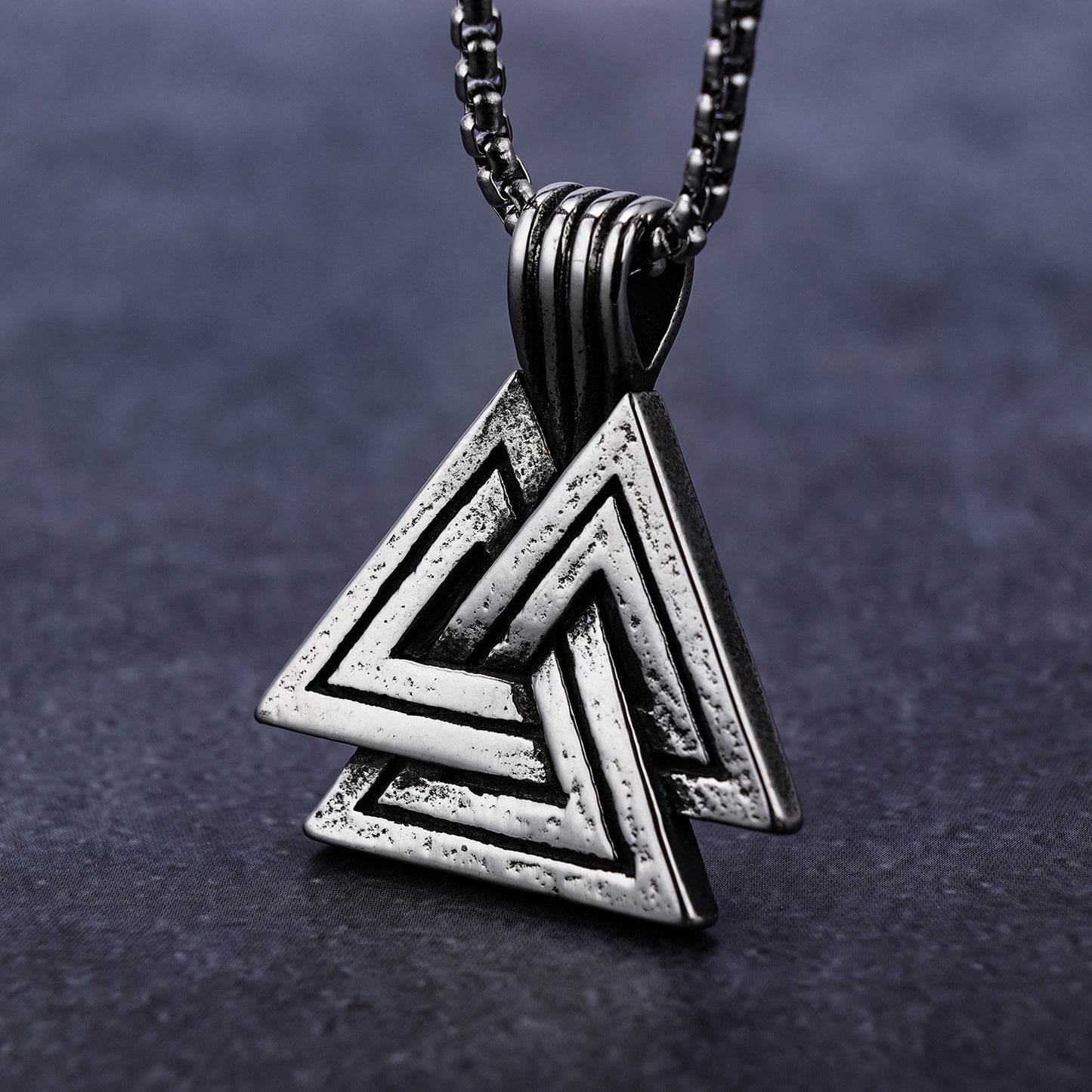 Versatile Viking Triangle Stainless Steel Pendant