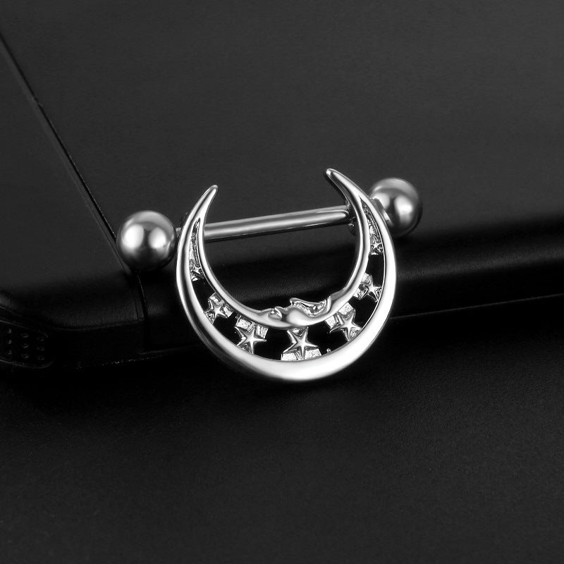 Popular Moon Nipple Ring Fashion Piercing Jewelry