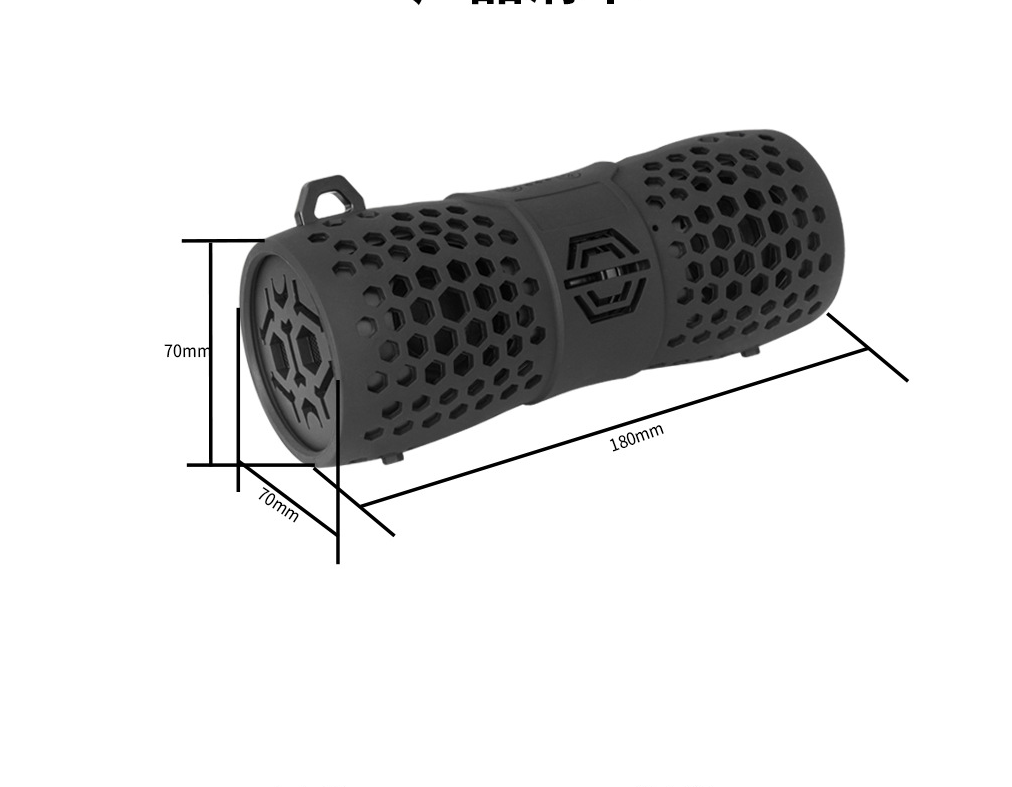 Outdoor portable wireless bluetooth speaker