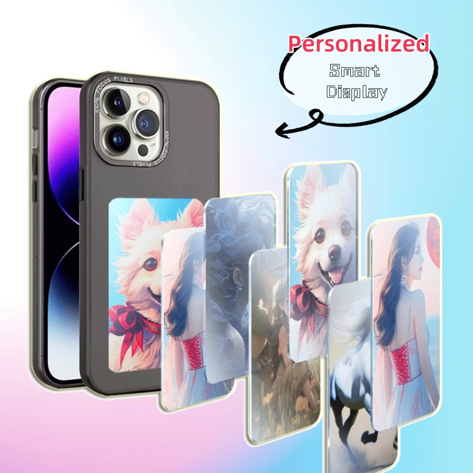 E-ink Screen Phone Case Unlimited Screen Projection Personalized Phone Cover Battery Free New Designer Luxury Phone Case