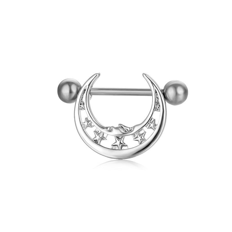 Popular Moon Nipple Ring Fashion Piercing Jewelry