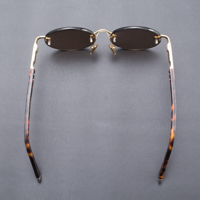 Men's Retro Round Crystal Stone Sunglasses