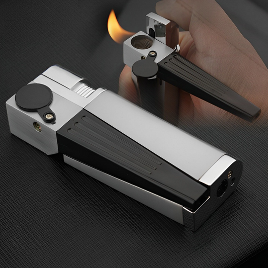 Encendedor Pipe Lighter Creative Foldable Metal Lighter Pipe Combination Portable Folding Pipe Lighter Smoking Men's Smoking Gadget